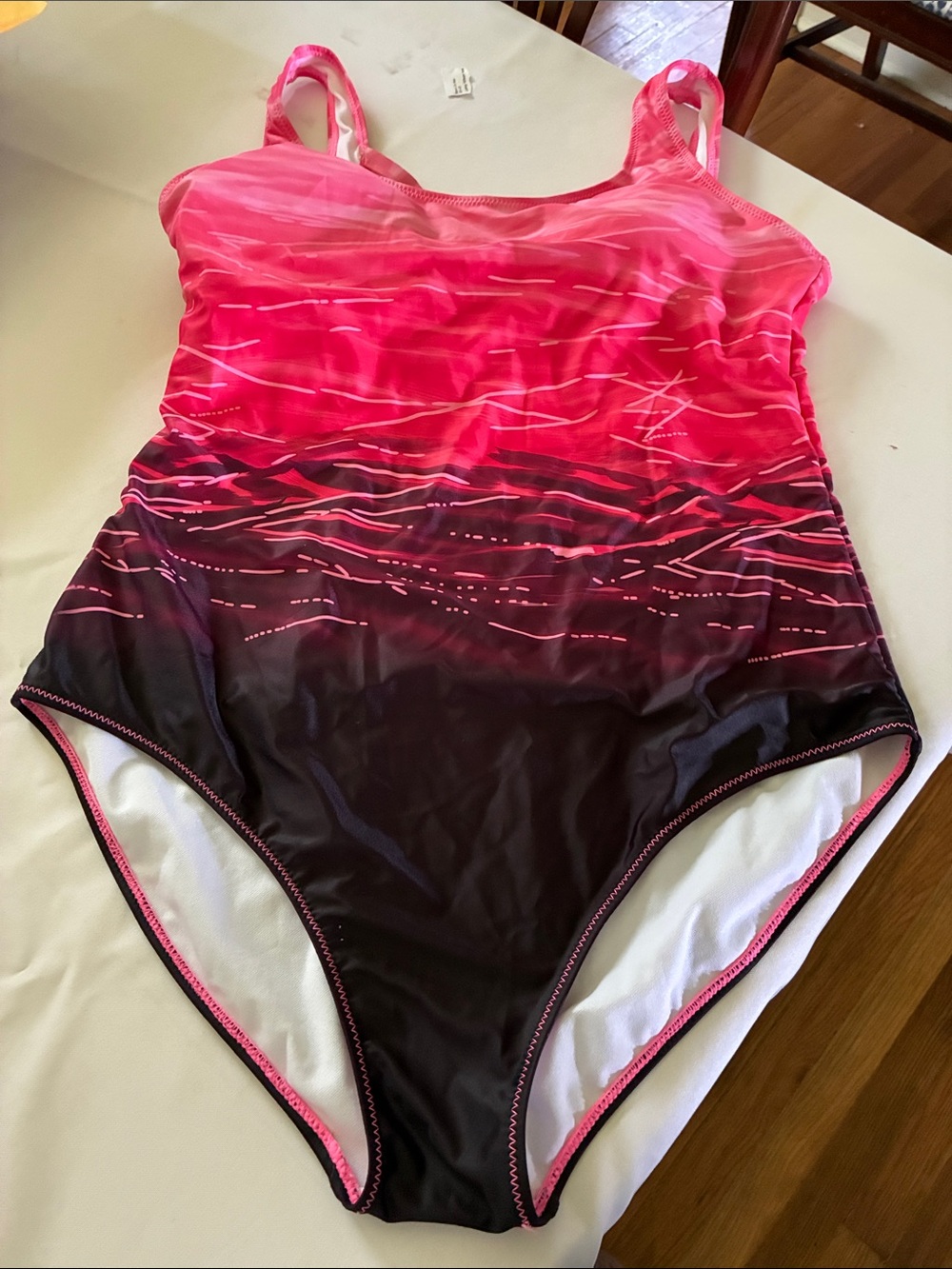 Pink Ombre One-Piece Swimsuit